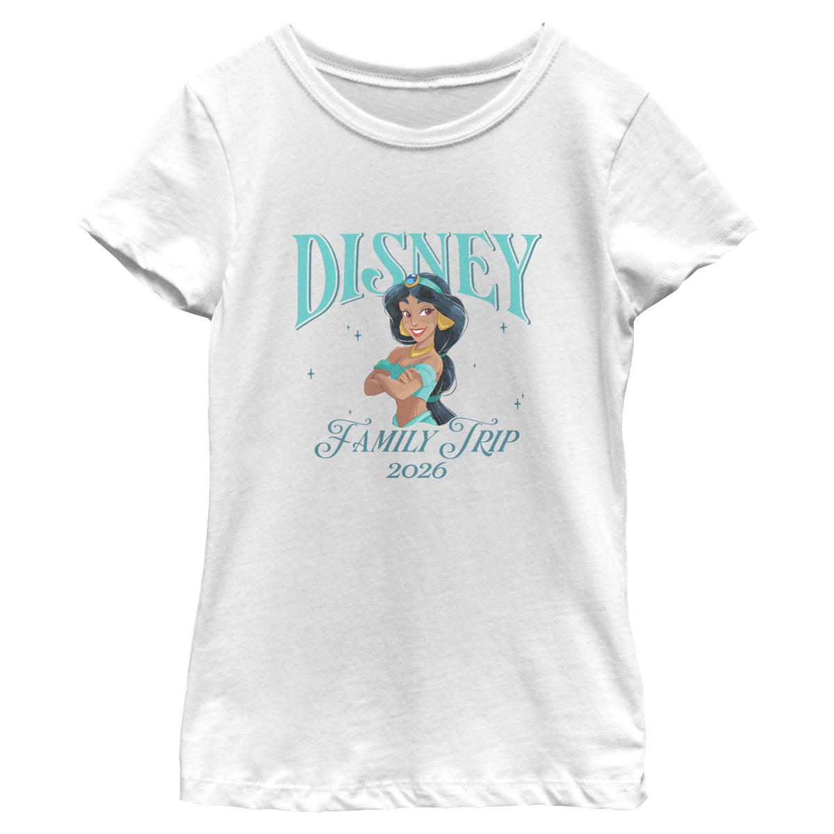 Girl's Disney Jasmine Family Trip T-Shirt