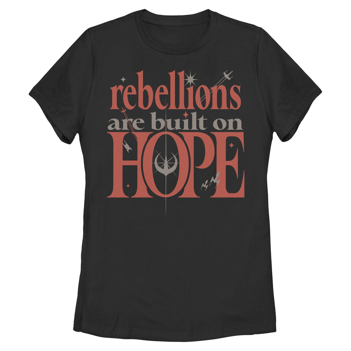 Women's Star Wars Built On Hope Quote T-Shirt