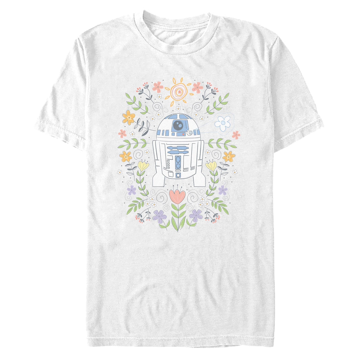 Men's Star Wars R2-D2 Flower Spring T-Shirt